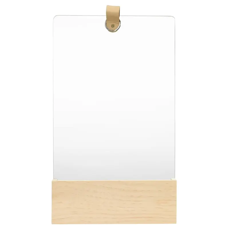 322802 Wall Mirror Solid Pinewood 23x39,5 cm