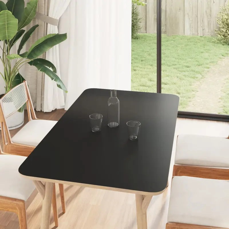 Adhesivo para muebles autoadhesivo negro mate 90x500 cm PVC