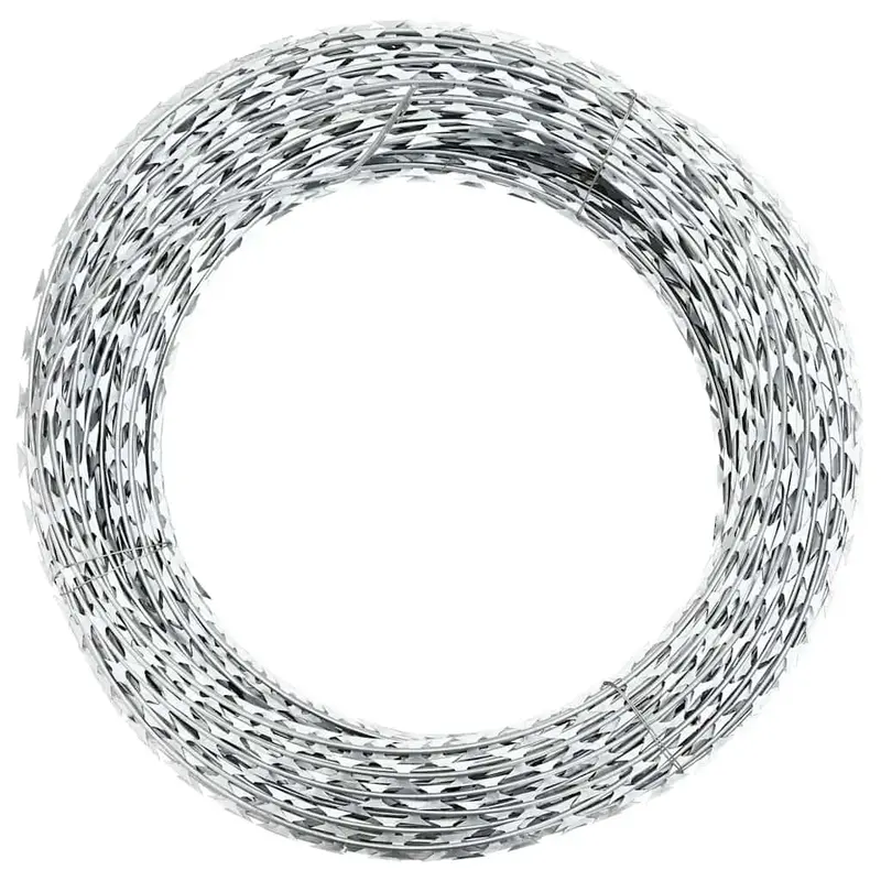 Alambre concertina con clips acero galvanizado 300 m