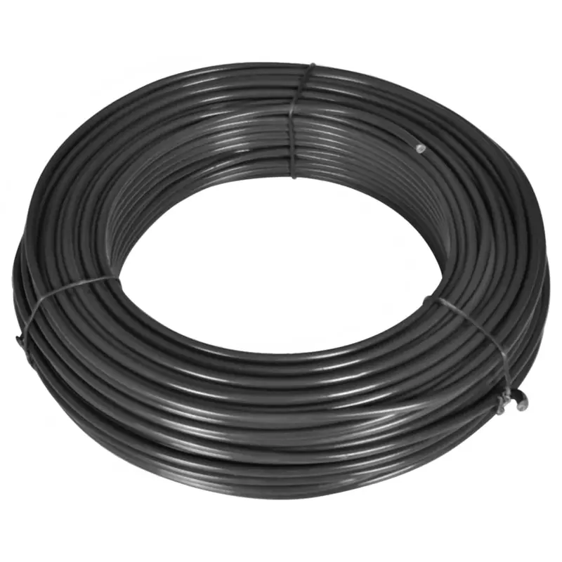 Alambre de línea de valla 80 m 2,1/3,1 mm acero gris