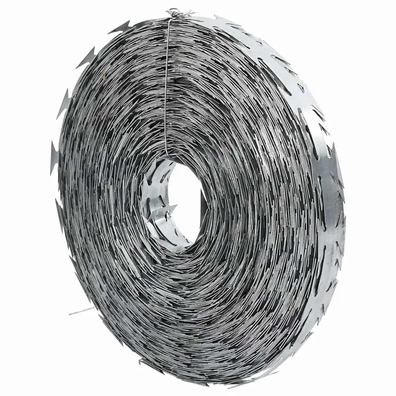 Alambre de Púas Plateado 5000 x 1,9 cm Acero galvanizado