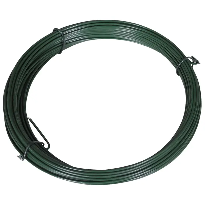 Alambre para atar vallas 25 m 1,4/2 mm acero verde