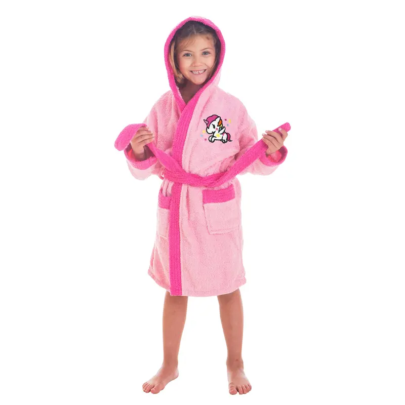 Albornoz infantil unicornio