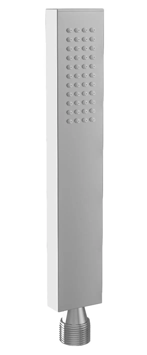 Alcachofa de mano diseño cuadrado cromado latón rosca 1/2 rociado lluvia compatible con soportes de Valaz