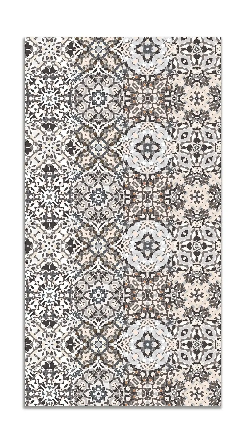 Alfombra Baldosa Hidráulico Oriental Gris