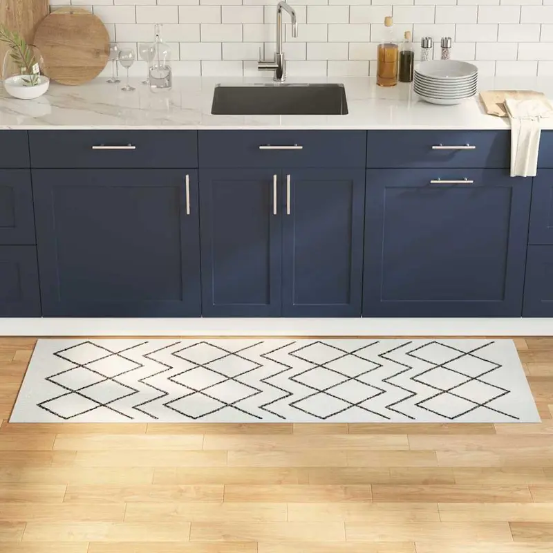 Alfombra de cocina 180 x 60 cm Terciopelo