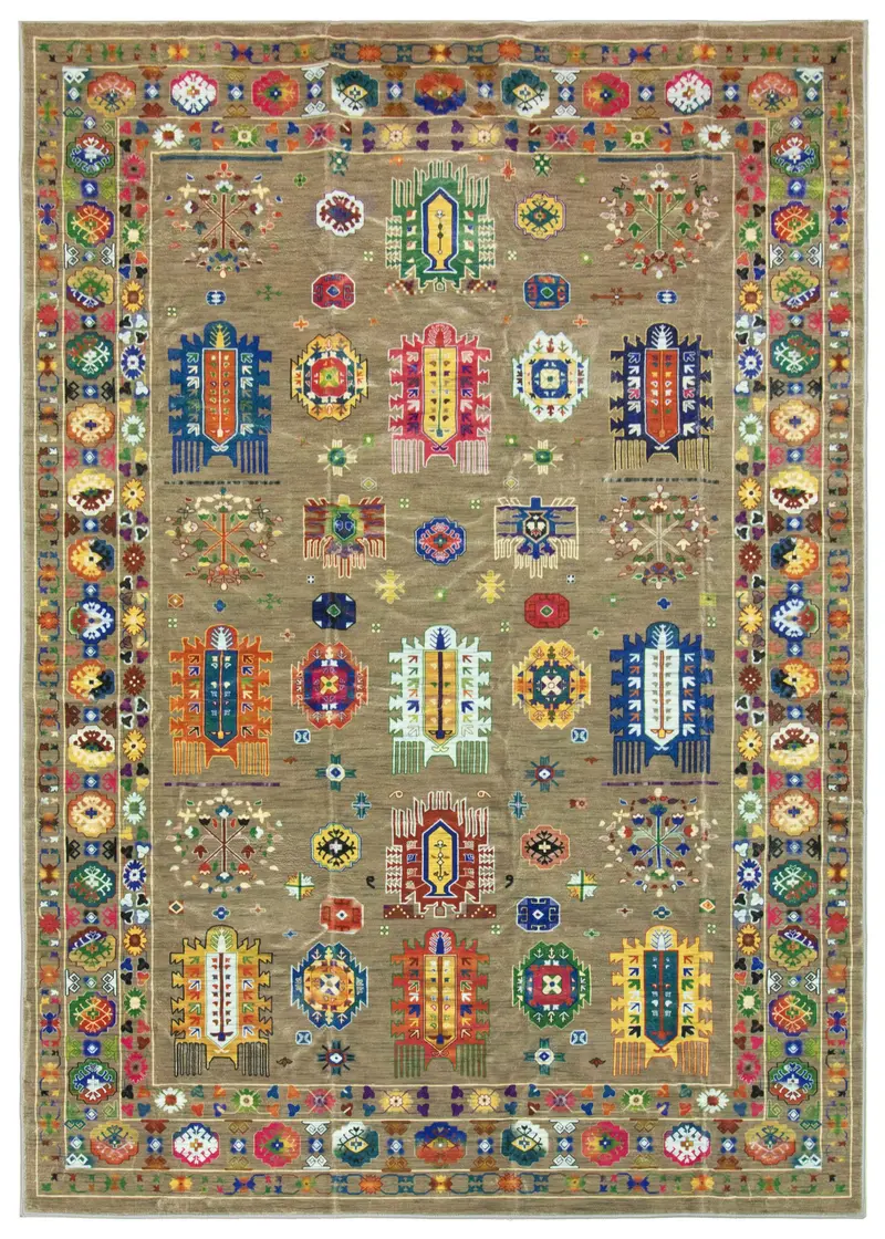 Alfombra Diseño Kazak Lavable