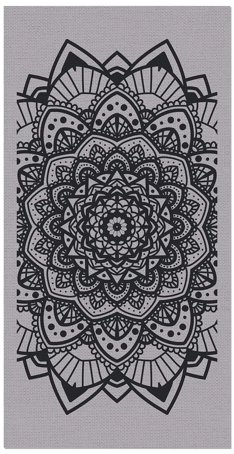 Alfombra Exterior Mandala Negro