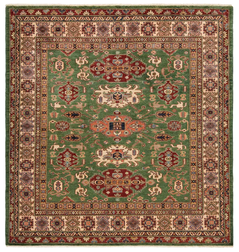 Alfombra fina Kazak | 210 x 200 cm