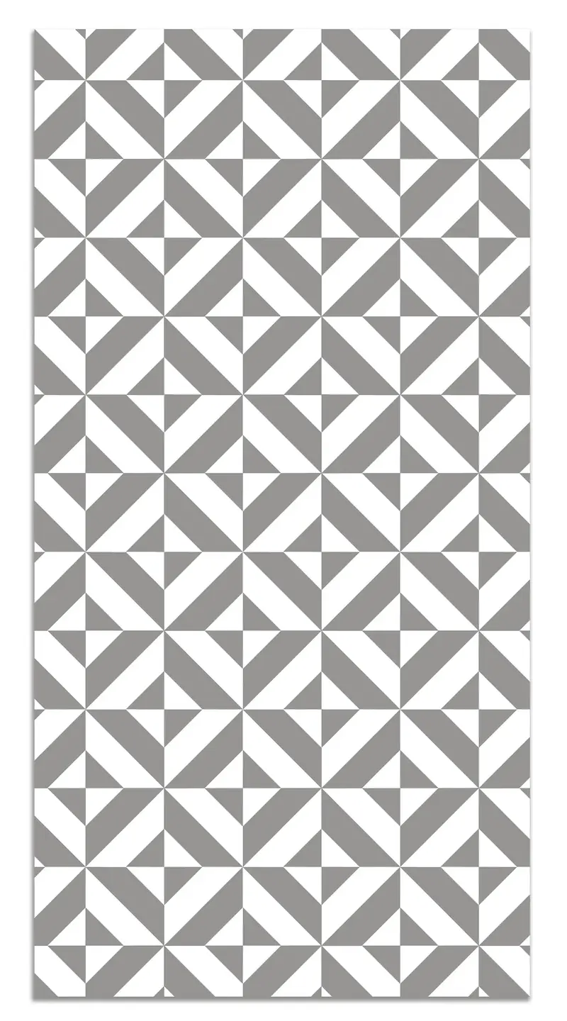 Alfombra Geometría Gris