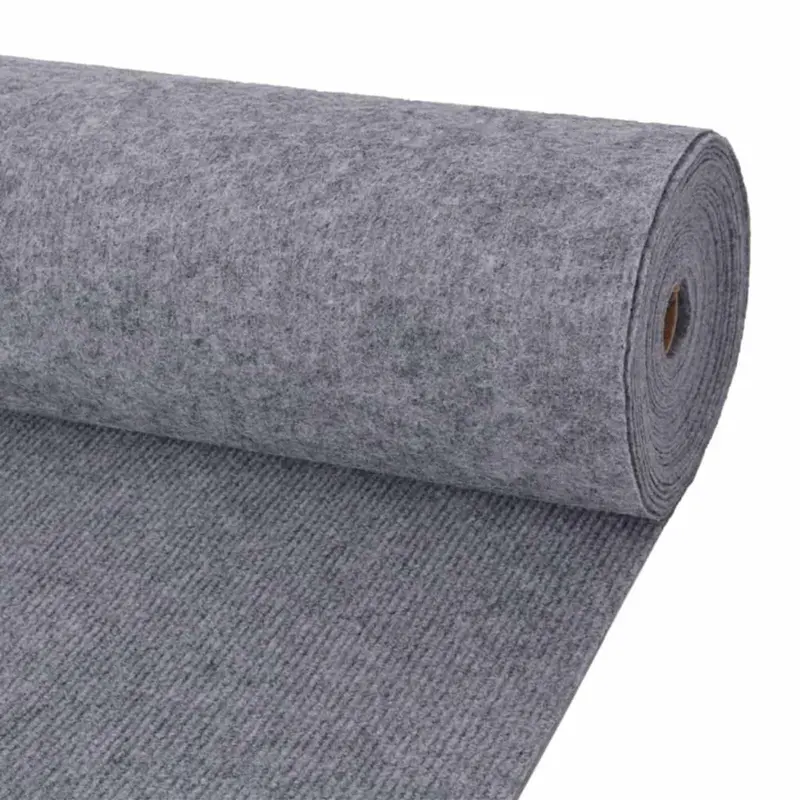 Alfombra Gris 1,2 x 10 m Poliéster