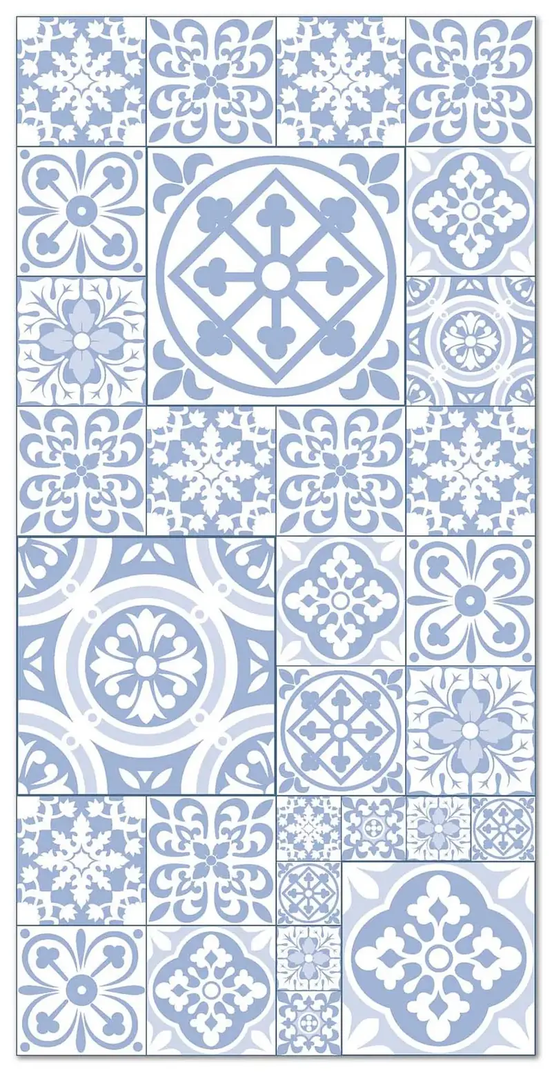 Alfombra Hidráulica Talavera Azul