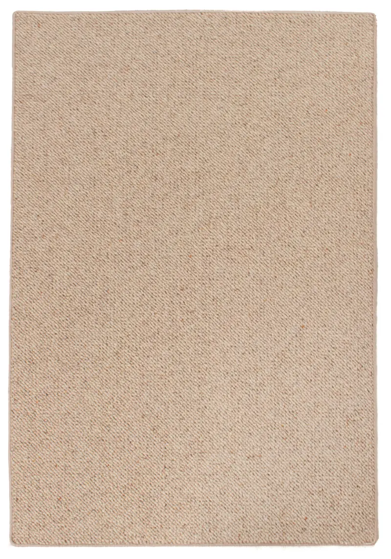 Alfombra Moderna Lisa Bolitas de Lana | 120 x 80 cm