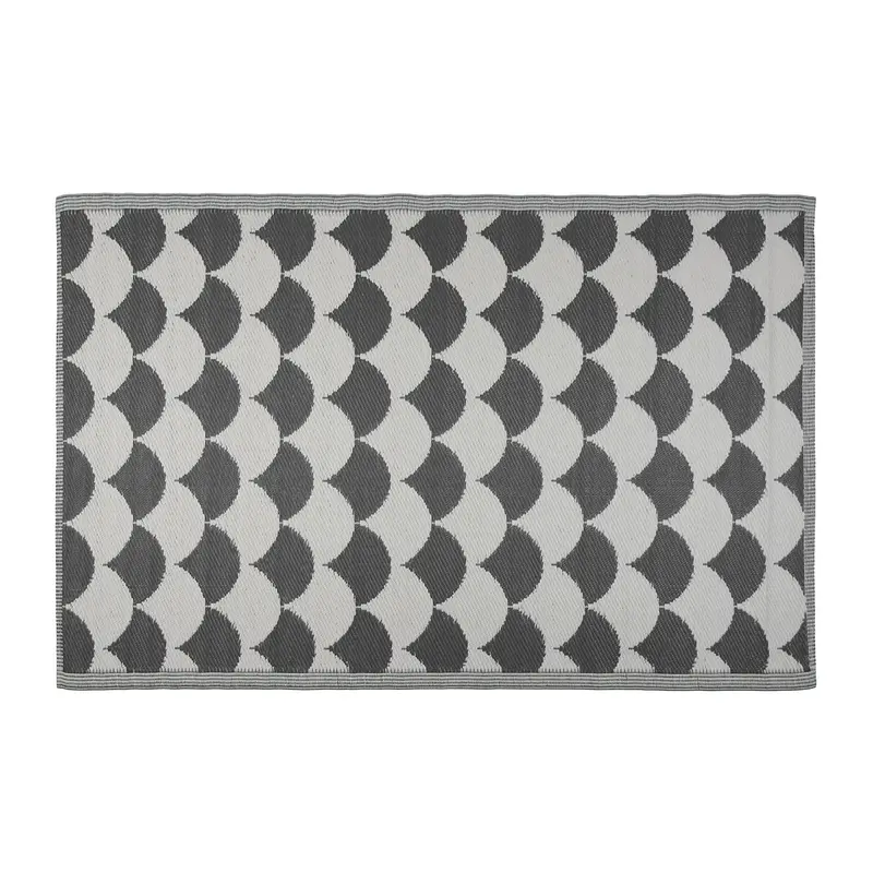 ALFOMBRA PATRÓN ESCAMAS GRIS 120X180 CM