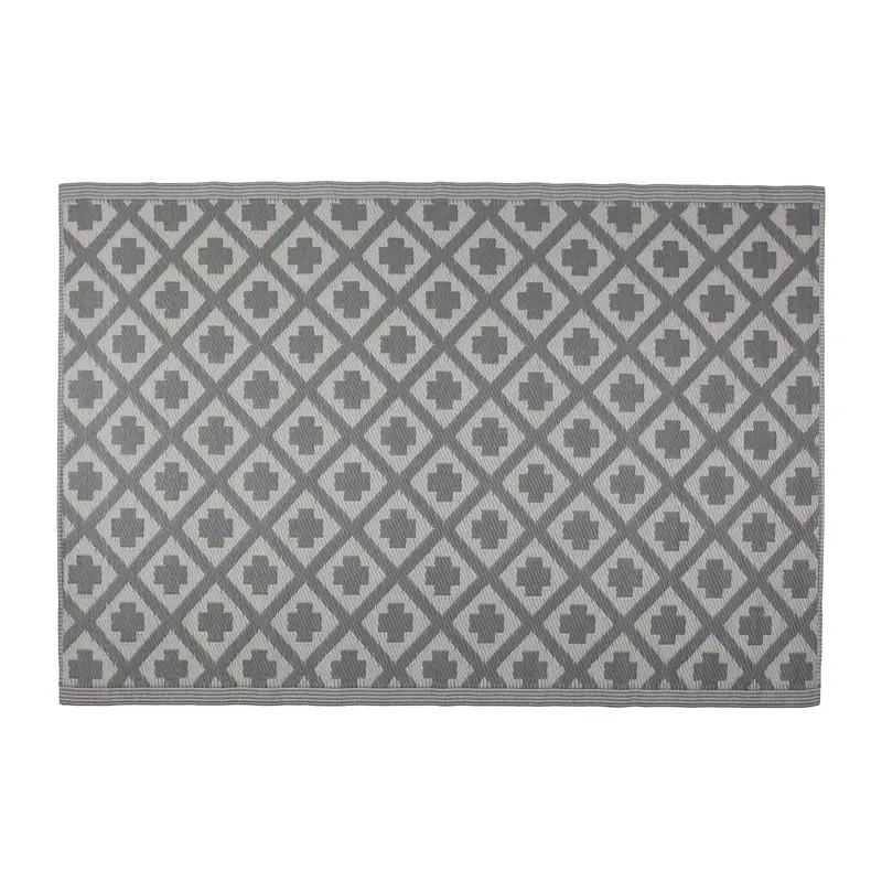 ALFOMBRA PATRÓN ROMBOS ÉTNICO 120X180 CM