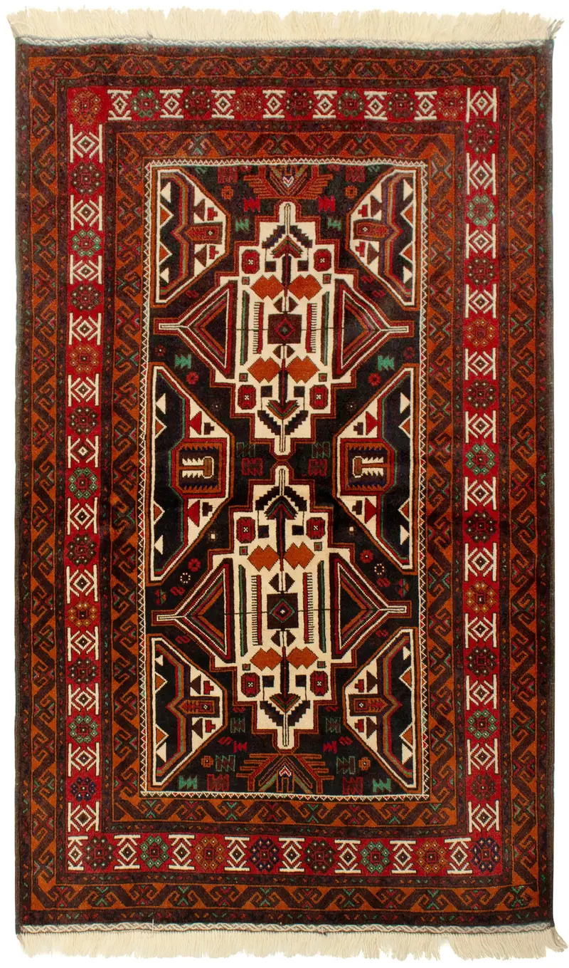 Alfombra Persa Baluch | 201 x 124 cm