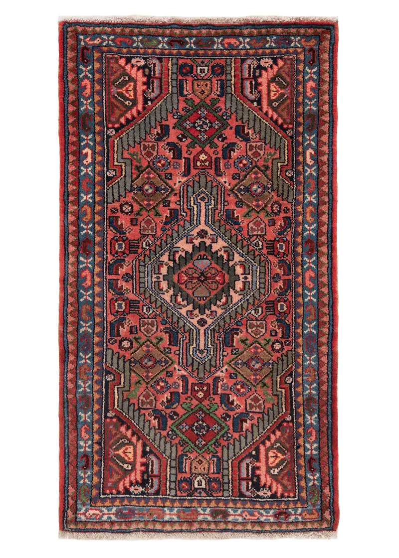 Alfombra persa Hamedan | 102 x 56 cm