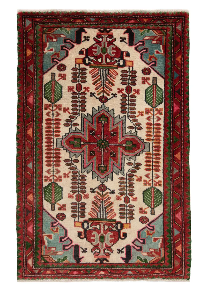 Alfombra persa Hamedan | 121 x 81 cm