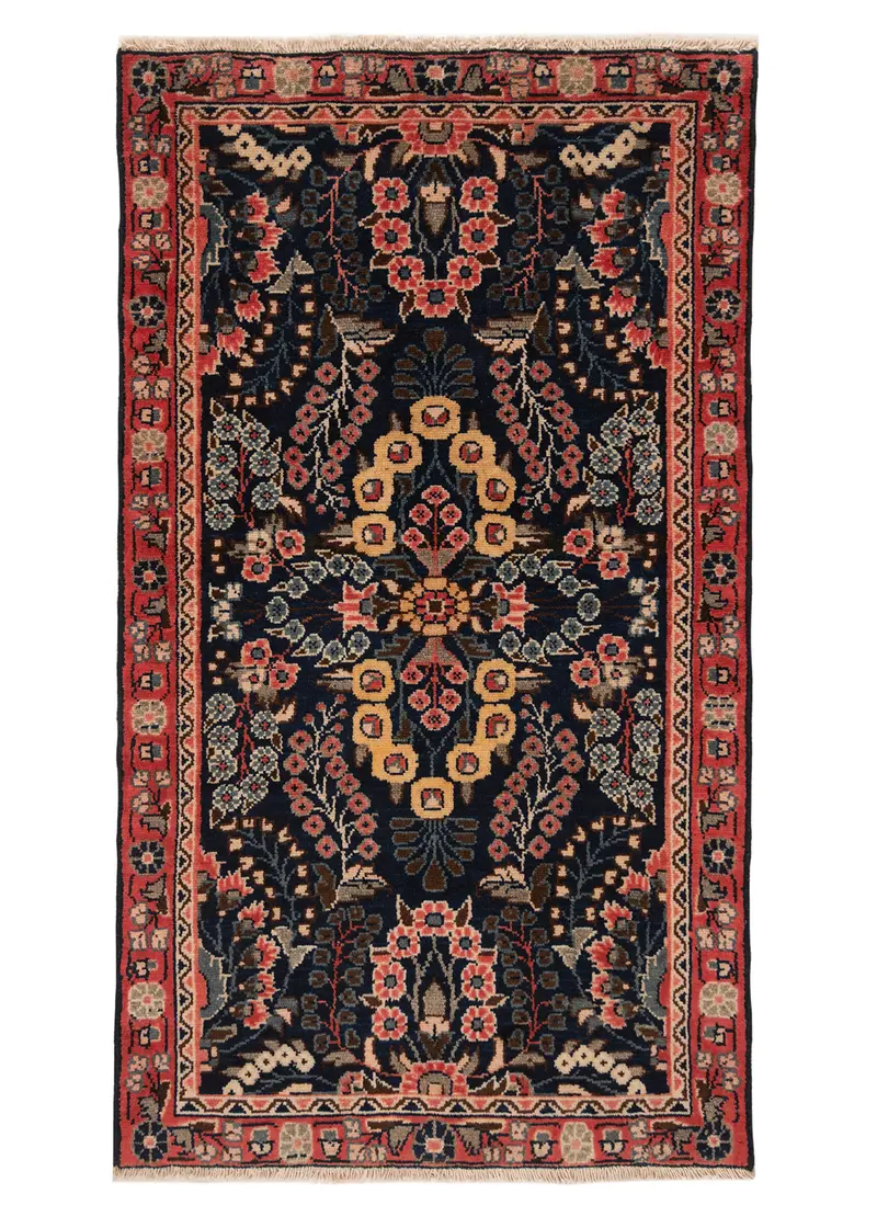 Alfombra persa Hamedan | 132 x 75 cm