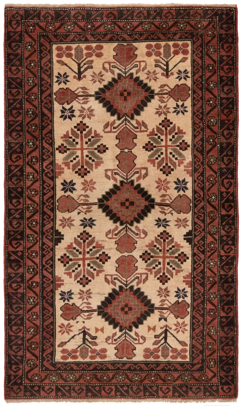 Alfombra persa Hamedan | 154 x 89 cm