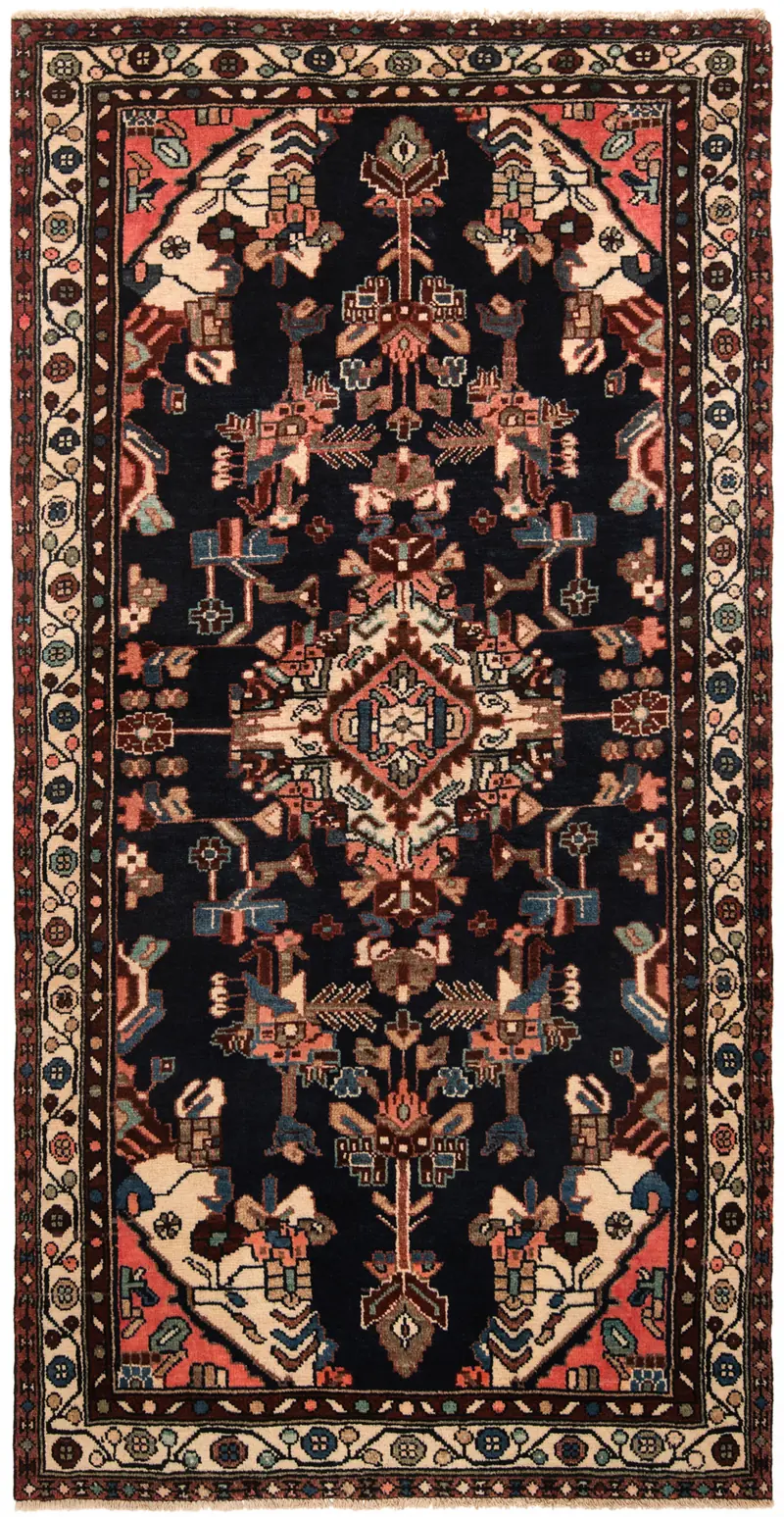 Alfombra persa Hamedan | 202 x 100 cm