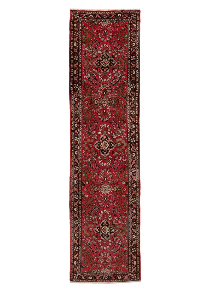 Alfombra persa Hamedan | 297 x 77 cm