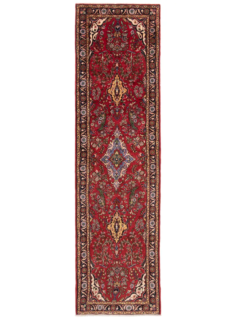 Alfombra persa Hamedan | 303 x 81 cm