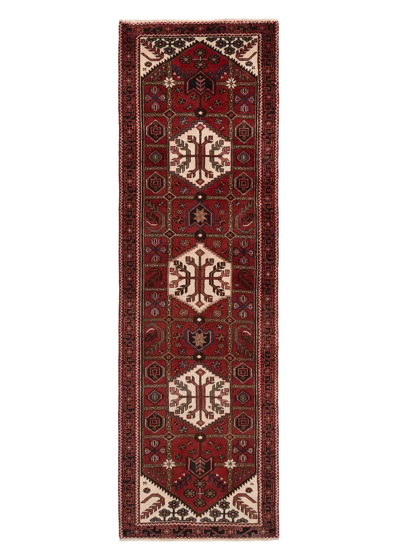 Alfombra persa Hamedan | 304 x 95 cm