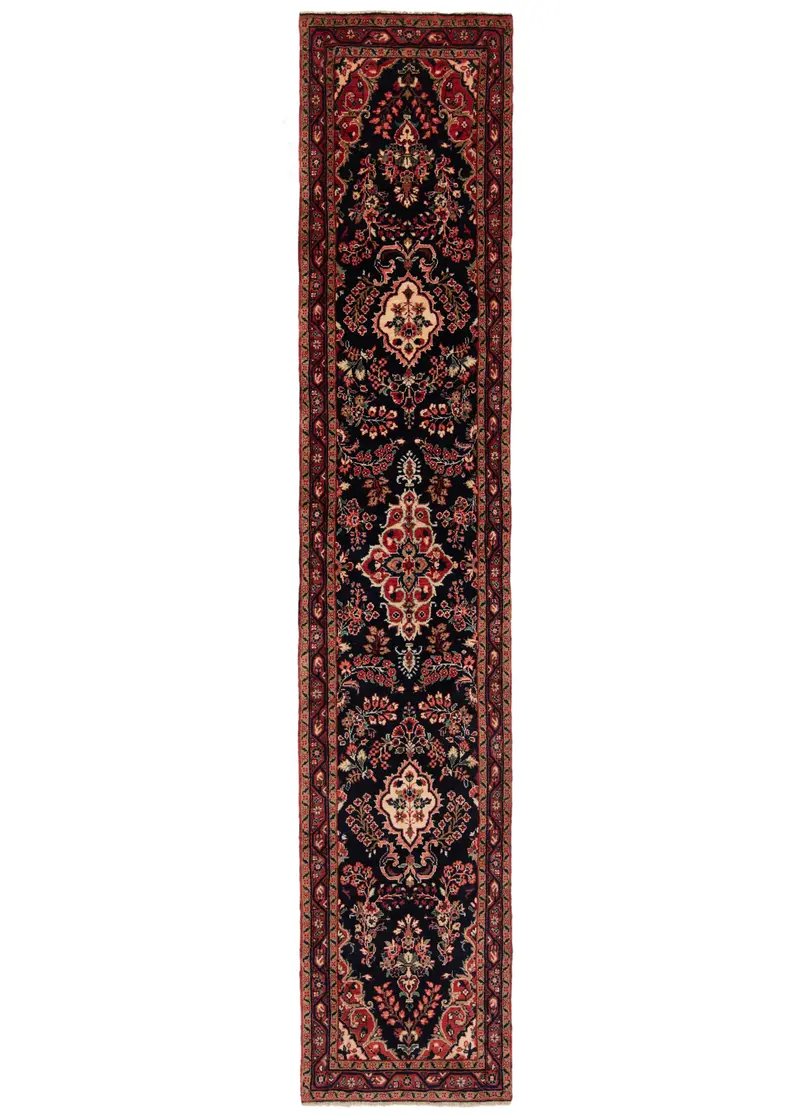 Alfombra persa Hamedan | 407 x 75 cm