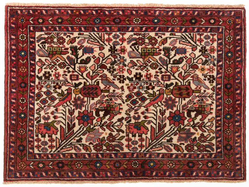 Alfombra persa Hamedan | 66 x 93 cm