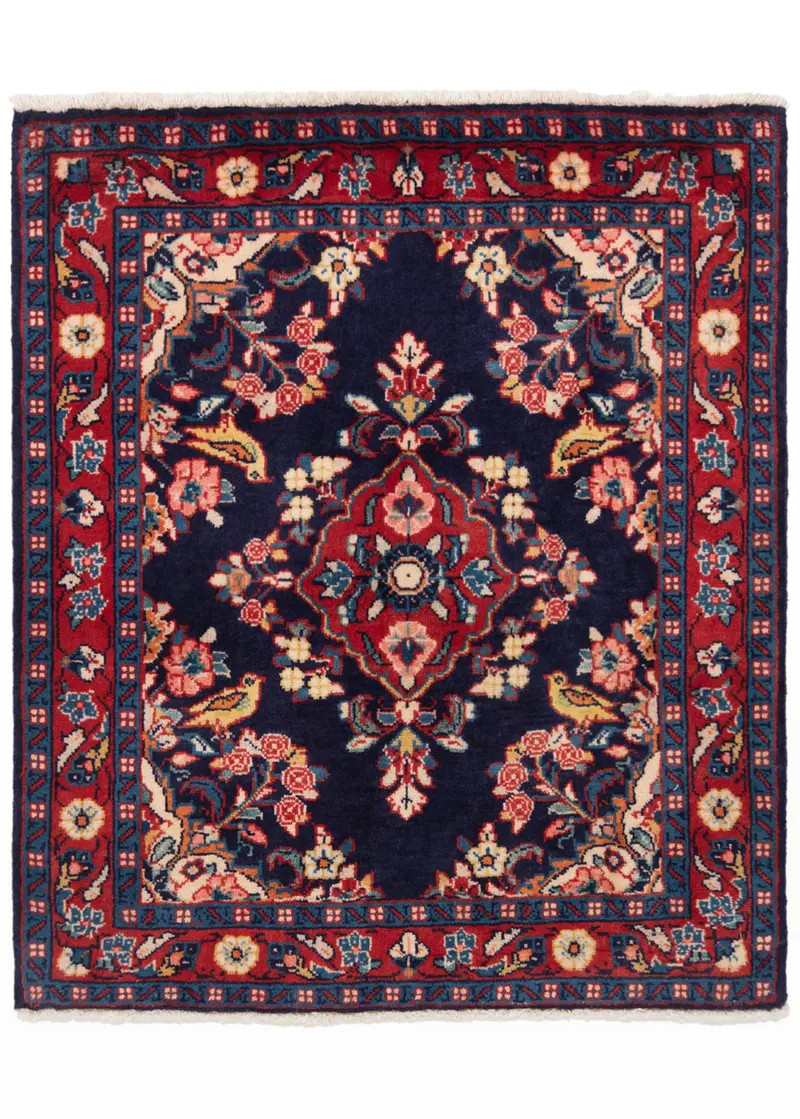 Alfombra persa Hamedan | 80 x 70 cm
