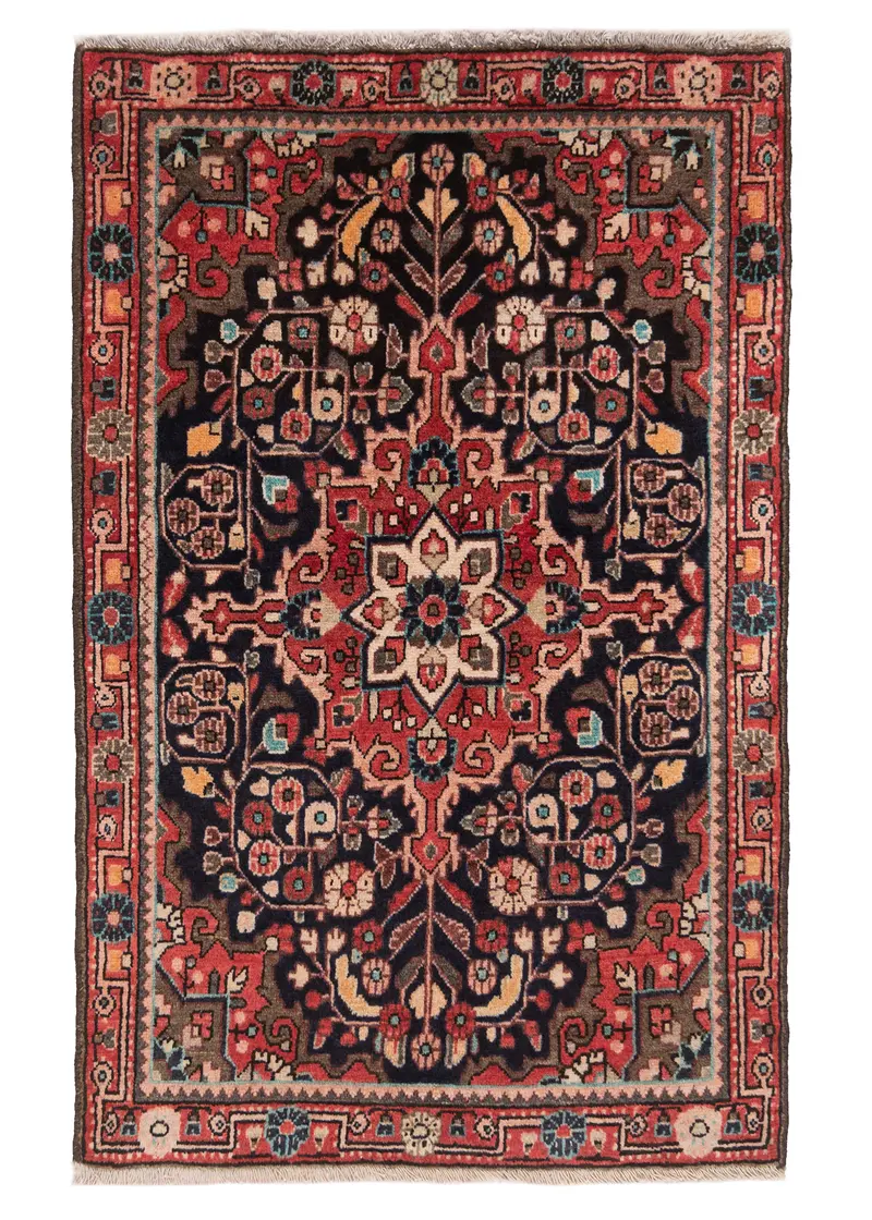 Alfombra persa Hamedan | 93 x 58 cm
