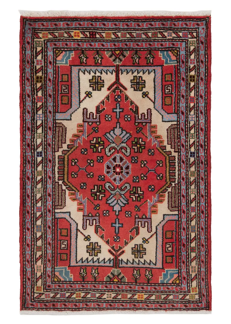 Alfombra persa Hamedan | 98 x 65 cm