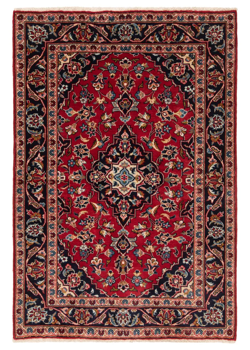 Alfombra persa Kashan | 147 x 100 cm