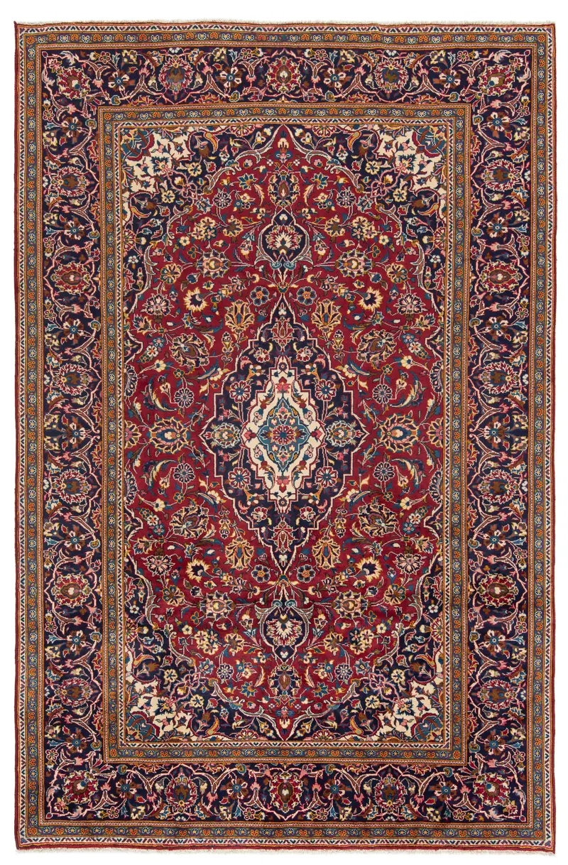 Alfombra persa Kashan | 303 x 198 cm