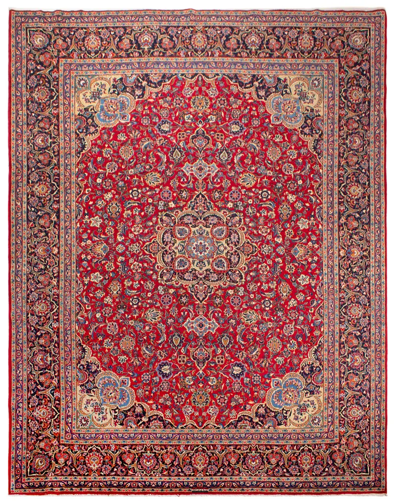 Alfombra Persa Kashan | 382 x 305 cm