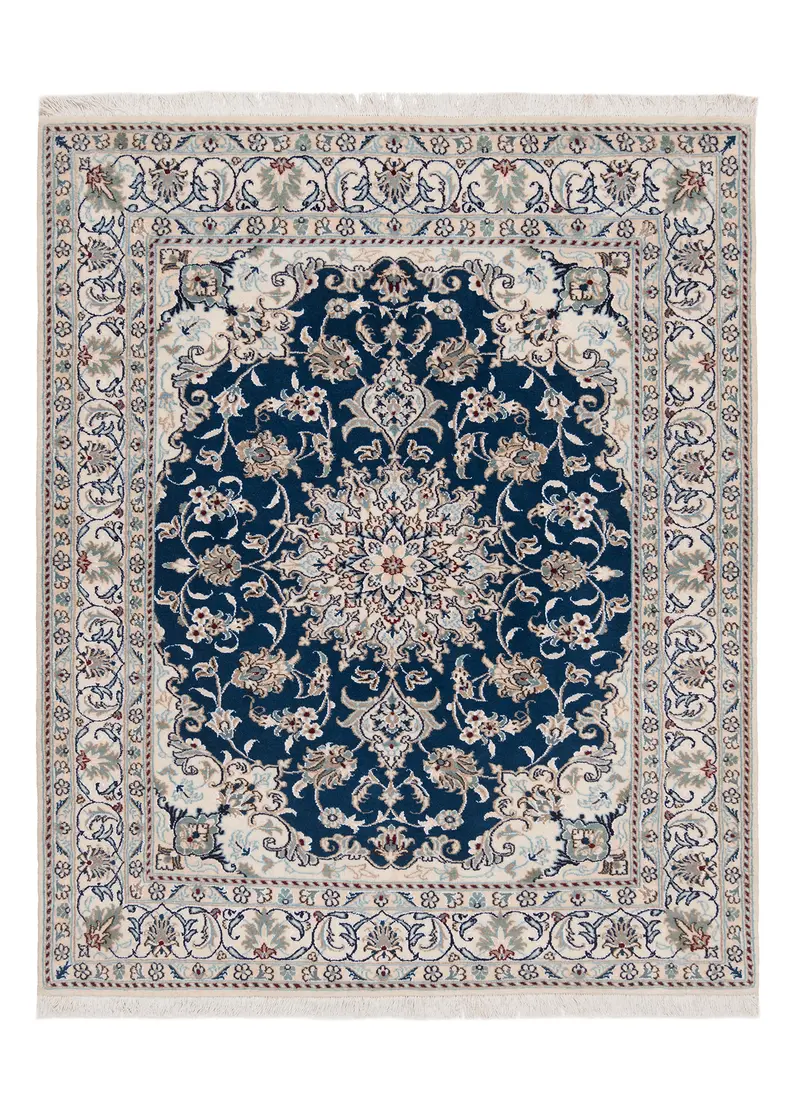 Alfombra persa Nain | 183 x 148 cm