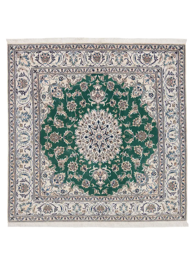 Alfombra persa Nain | 192 x 189 cm