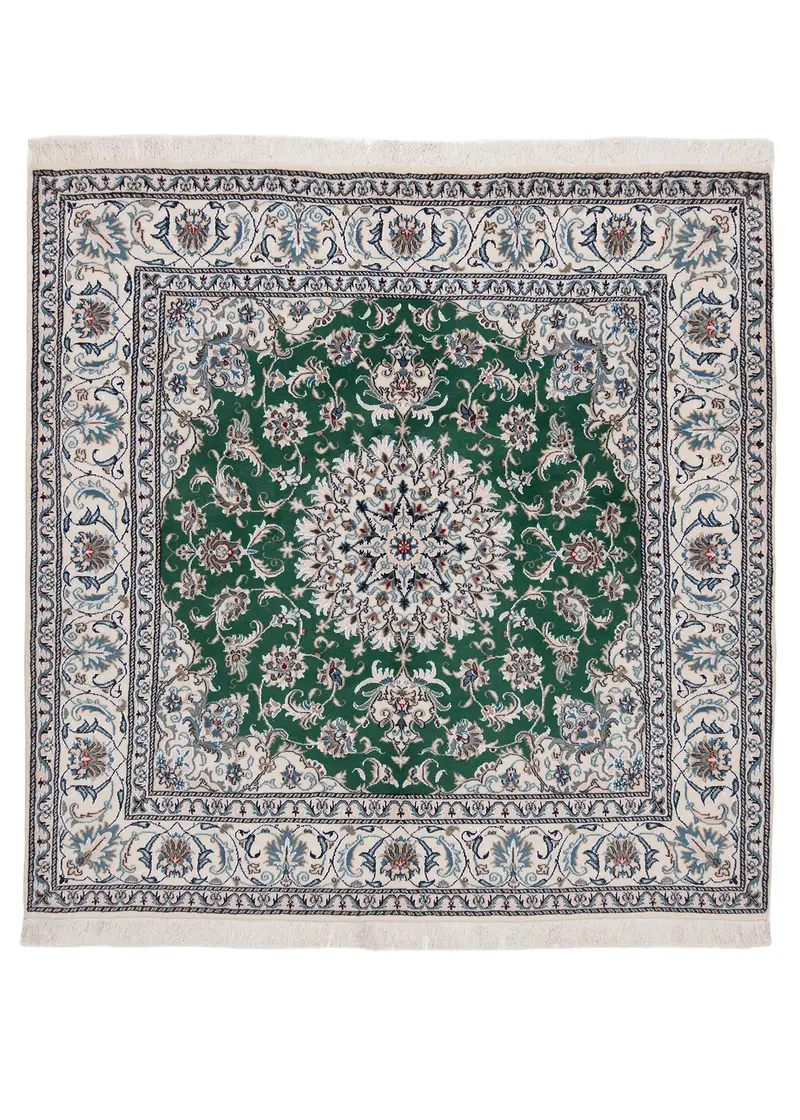 Alfombra persa Nain | 198 x 195 cm