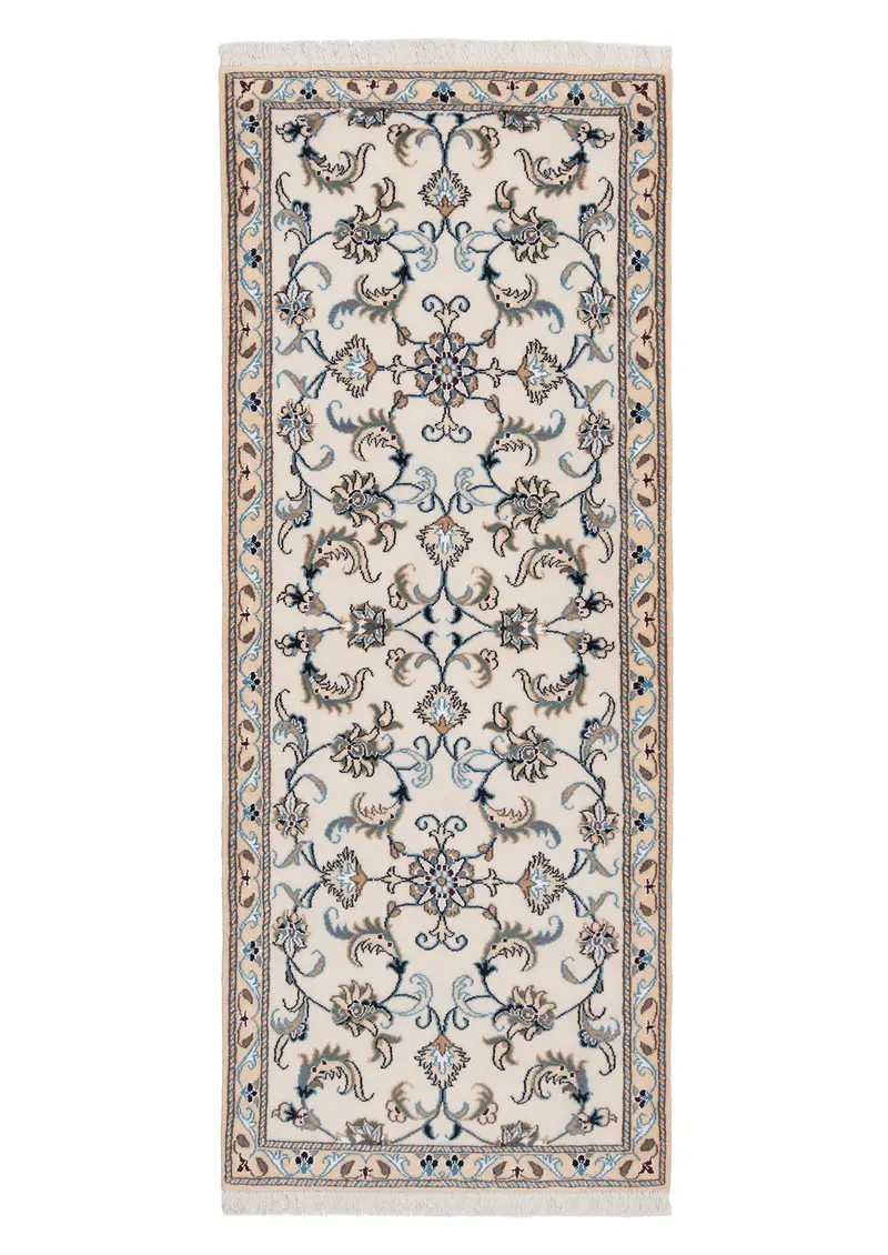 Alfombra persa Nain | 198 x 76 cm