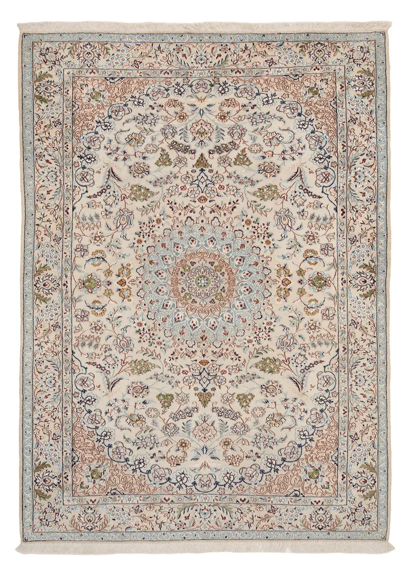Alfombra persa Nain 6la | 164 x 117 cm