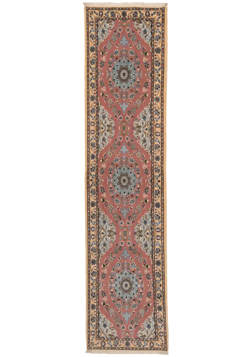 Alfombra persa Nain 6La | 273 x 60 cm