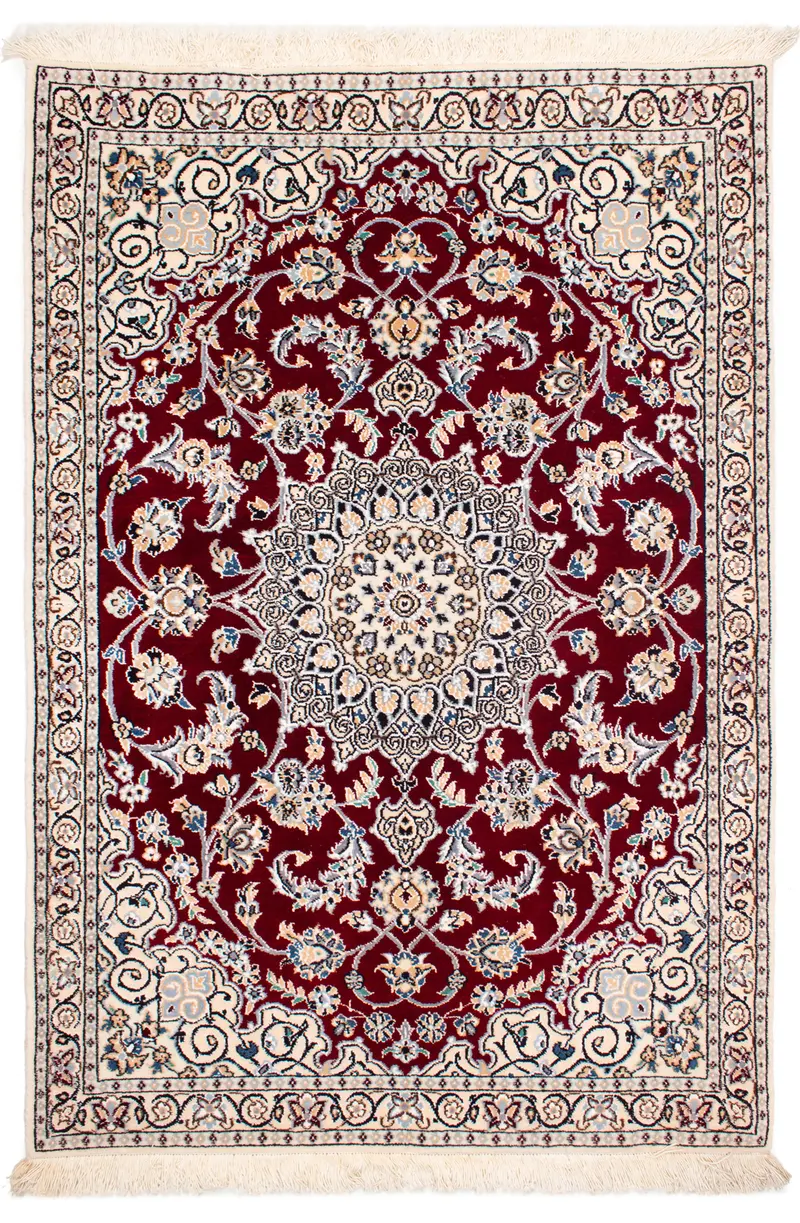 Alfombra Persa Nain 9La | 124 x 88 cm