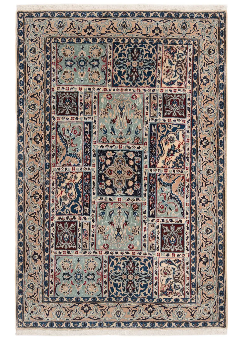Alfombra persa Nain 9La | 153 x 102 cm