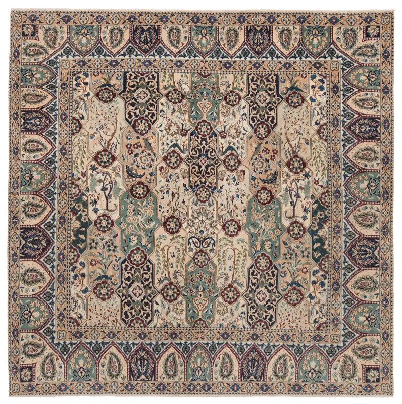 Alfombra Persa Nain 9La | 193 x 193 cm