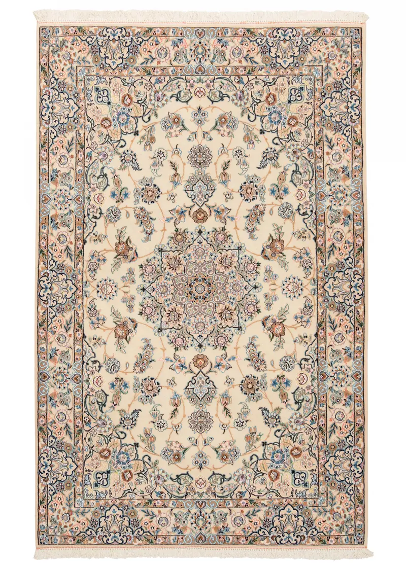Alfombra persa Nain 9La | 202 x 127 cm