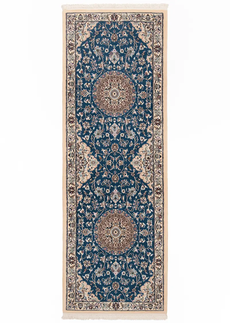 Alfombra persa Nain 9La | 220 x 76 cm