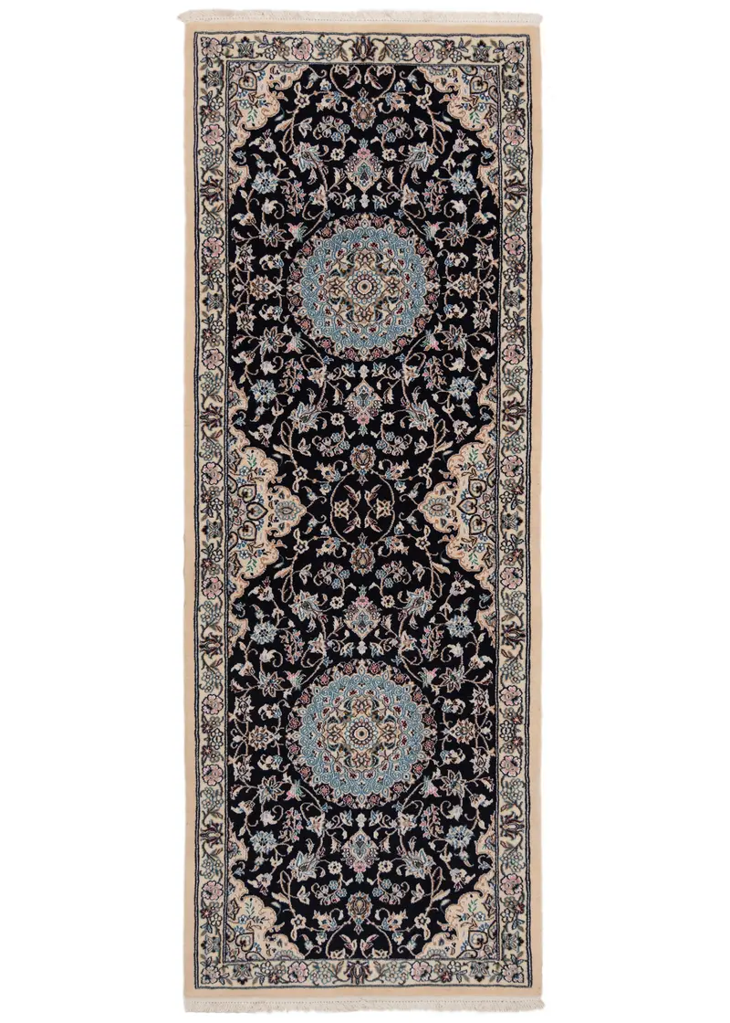 Alfombra persa Nain 9La | 220 x 76 cm