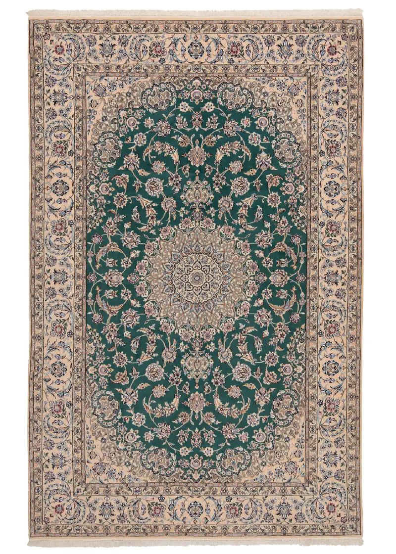 Alfombra persa Nain 9La | 308 x 198 cm