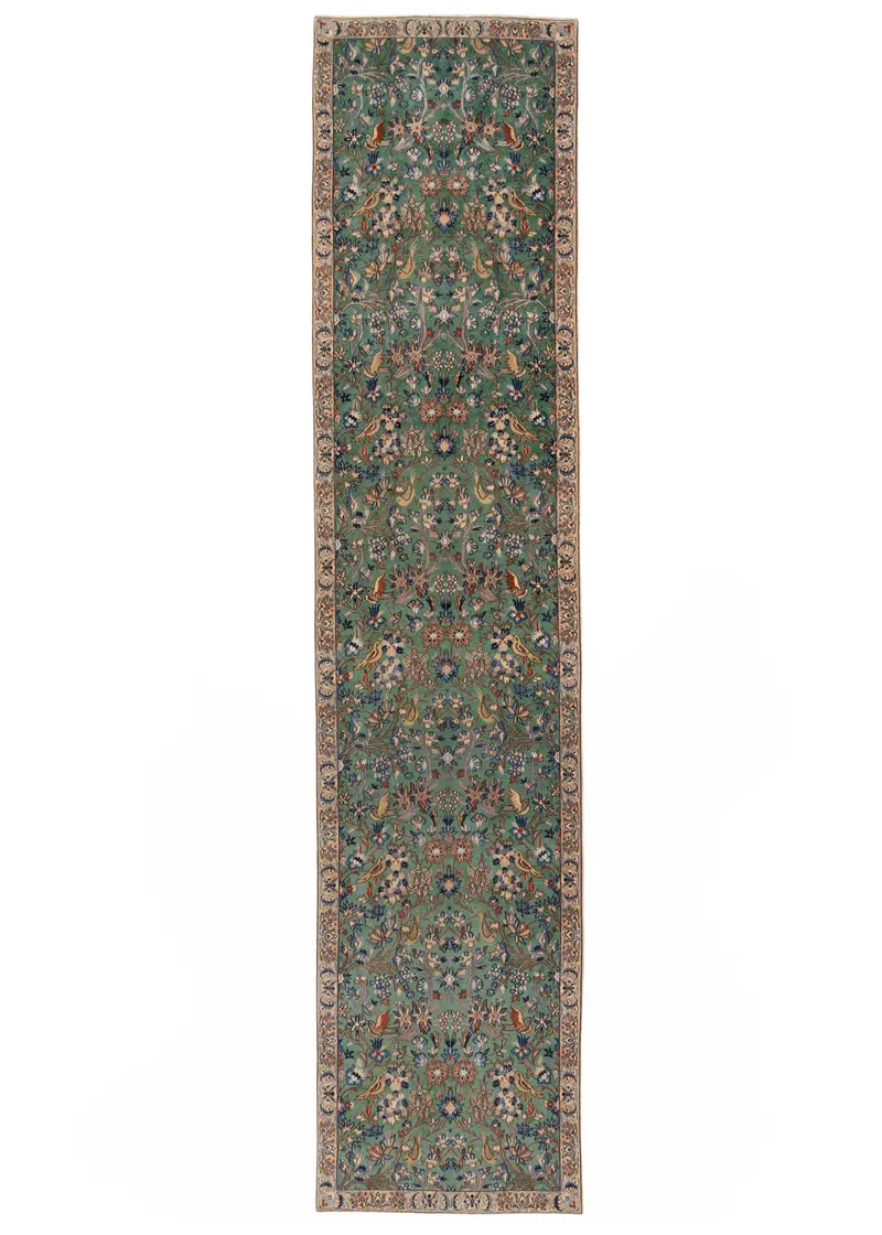 Alfombra persa Nain 9La | 385 x 85 cm